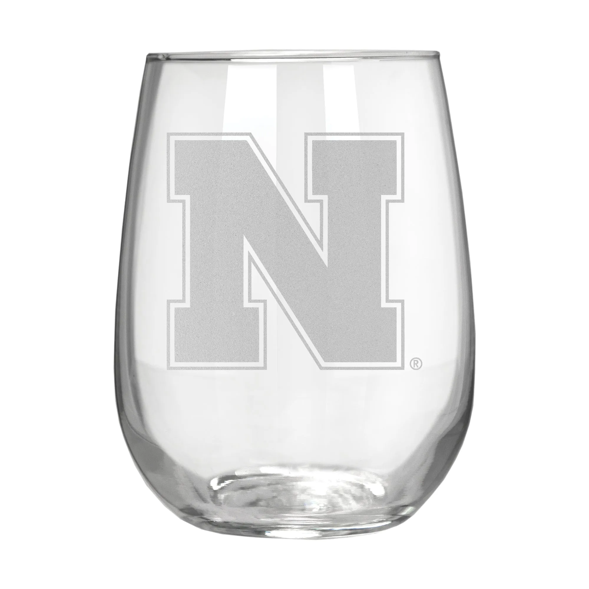 Nebraska Cornhuskers 17 oz. Stemless Wine Glass