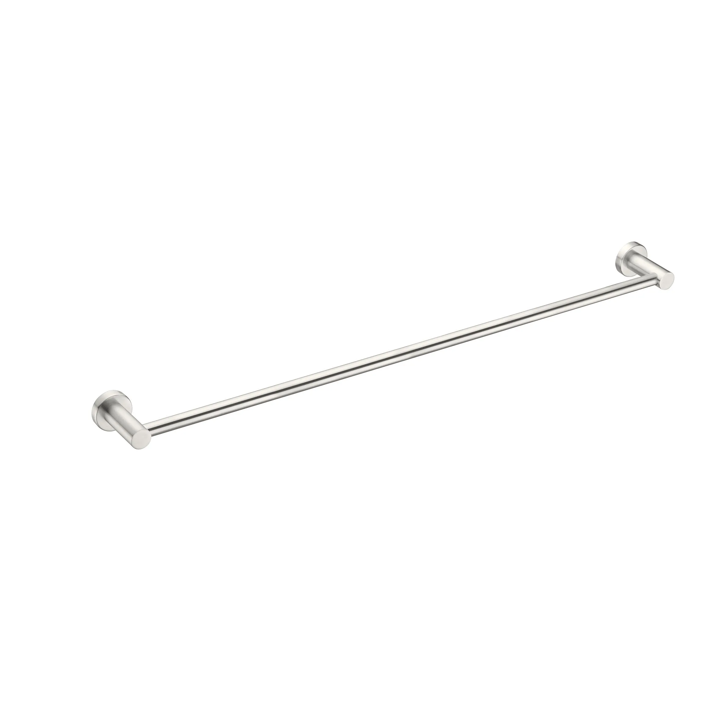 Nero MECCA Single Towel Rail 800MM BRUSHED Nickel 1930-BN