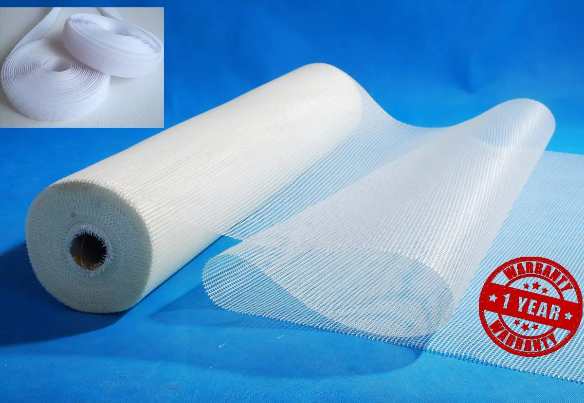 NETFLY MOSQUITO NET Mosquito Net for Window with Fiber Glass Mesh 4/6feet(120/180cm) 48/72Inches 1 Year Guarantee Stitched (White Color) 200GSM Model NO:46