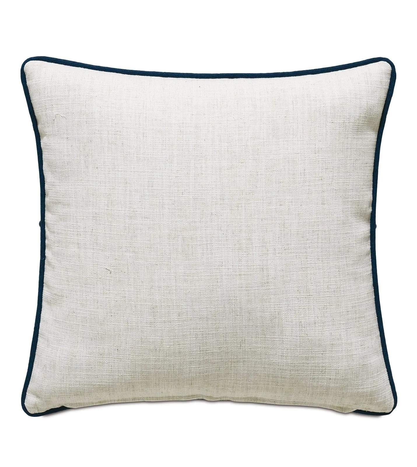 Nile Beaded Trim Throw Pillow Cover 20x20