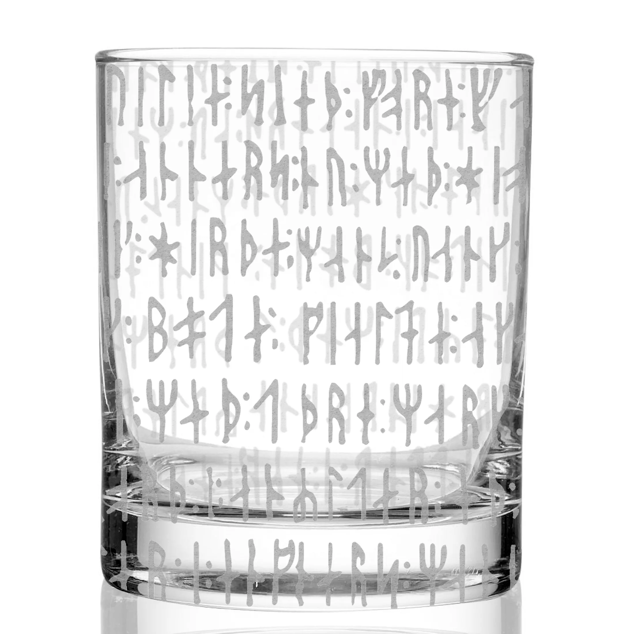 NORDIC VIKING RUNES Whiskey Glass by Lumengrave