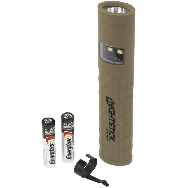 NSP-1400T: Dual-Switch Dual-Light Flashlight - 2 AAA