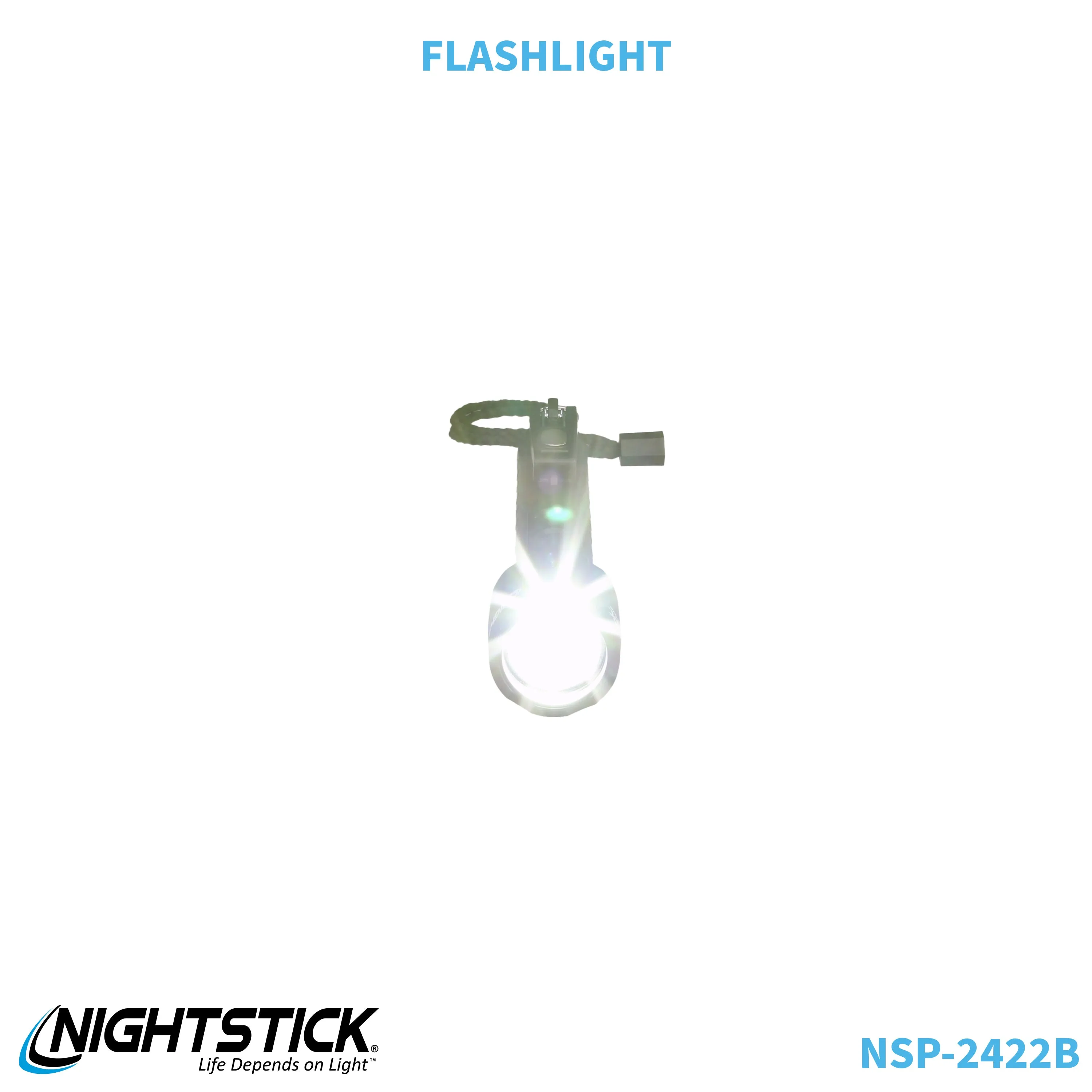 NSP-2422B: Dual-Light Flashlight w/Dual Magnets