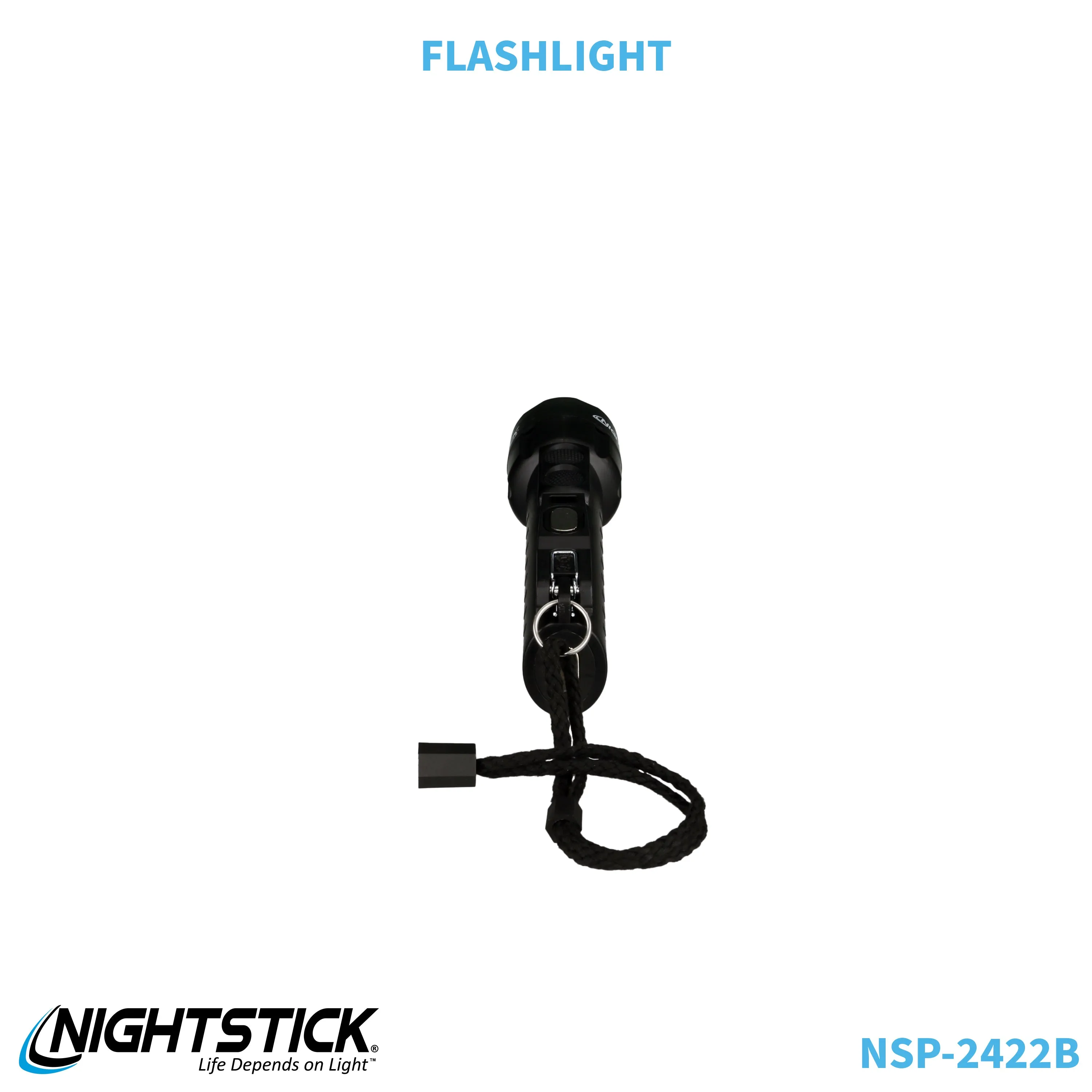 NSP-2422B: Dual-Light Flashlight w/Dual Magnets