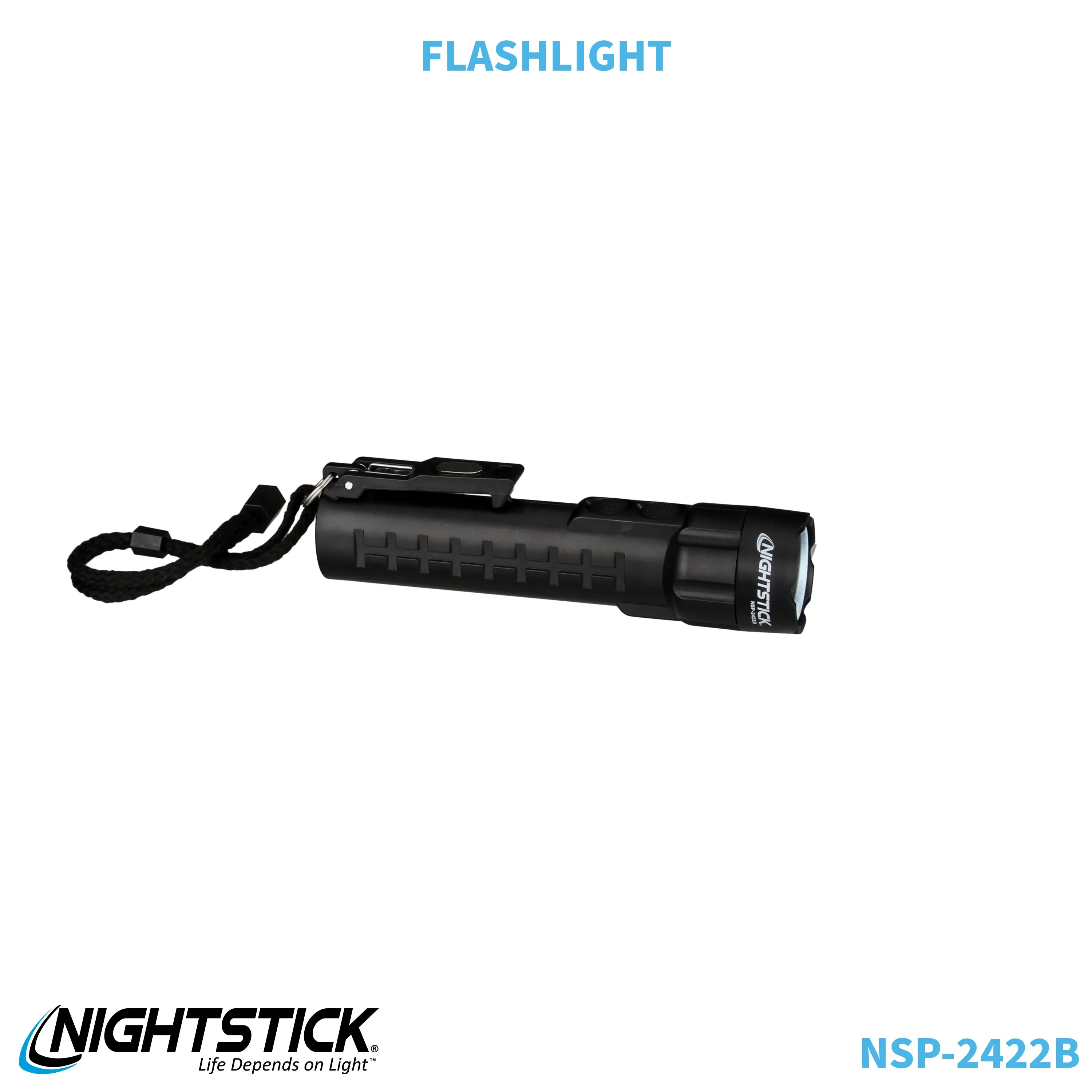 NSP-2422B: Dual-Light Flashlight w/Dual Magnets