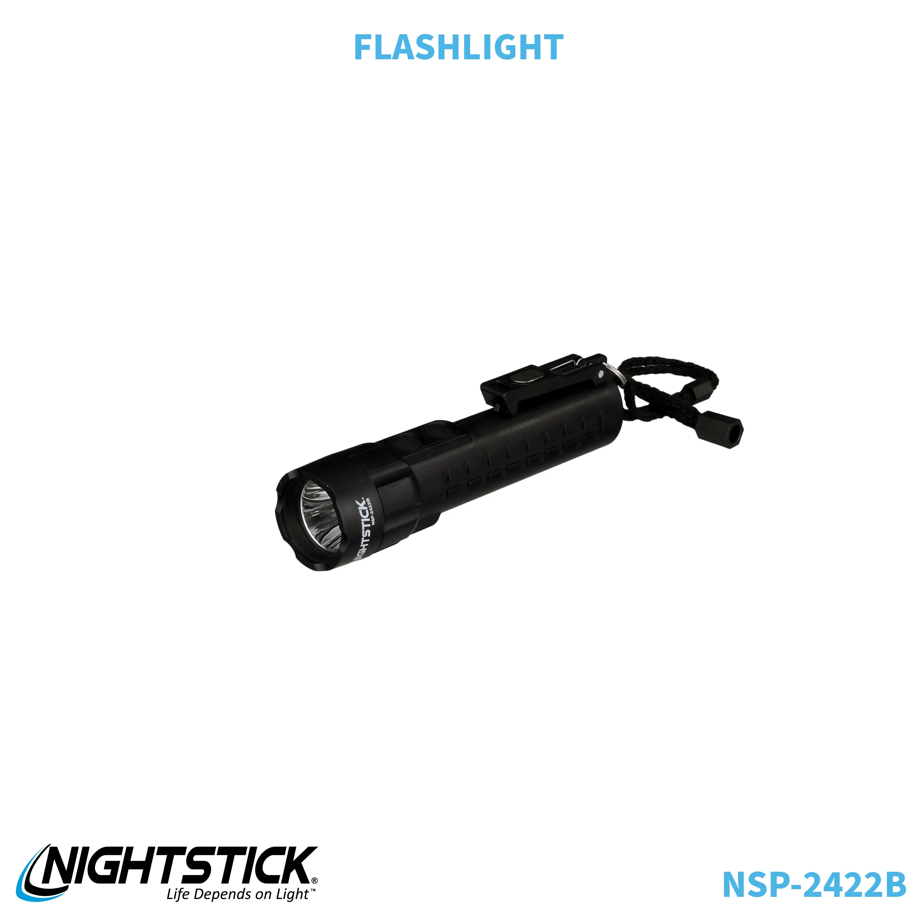 NSP-2422B: Dual-Light Flashlight w/Dual Magnets