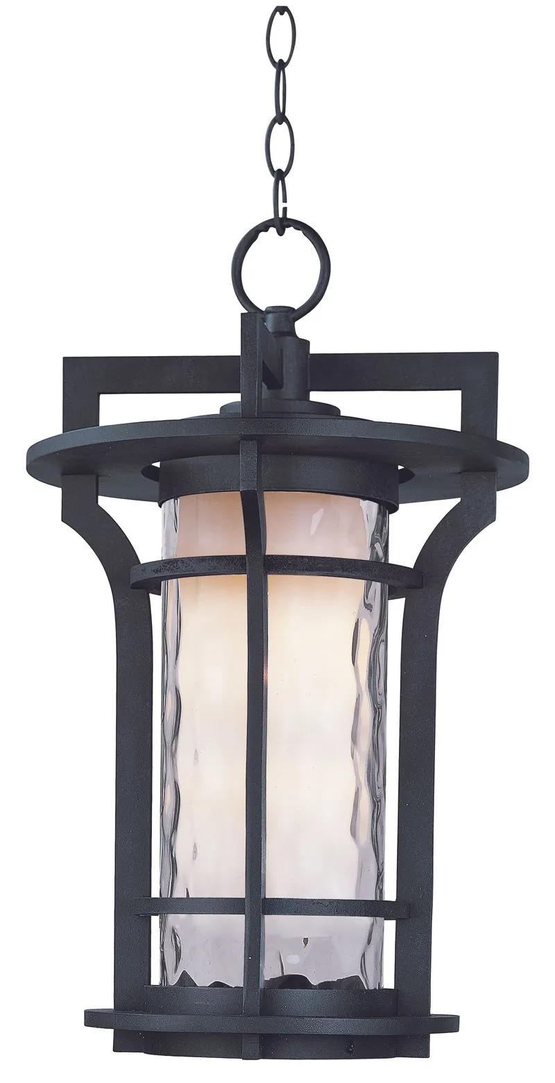 Oakville 19" Single Light Outdoor Pendant Light in Black Oxide