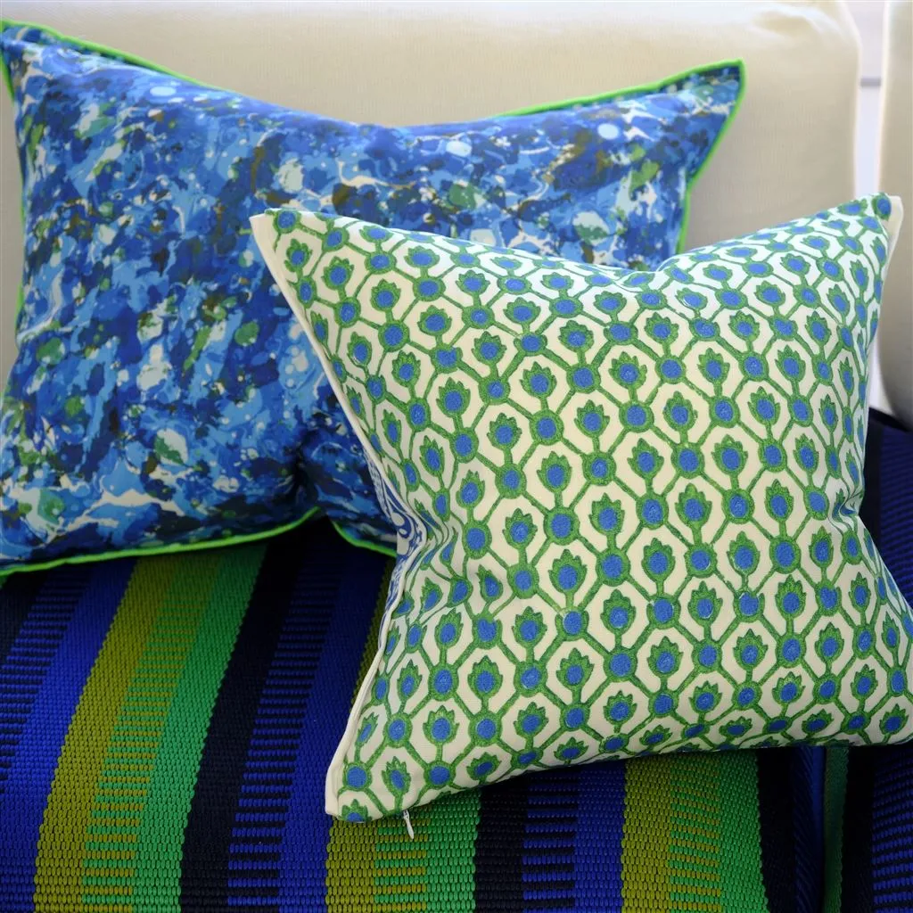 Outdoor Odisha Cobalt Decorative Pillow by Designers Guild