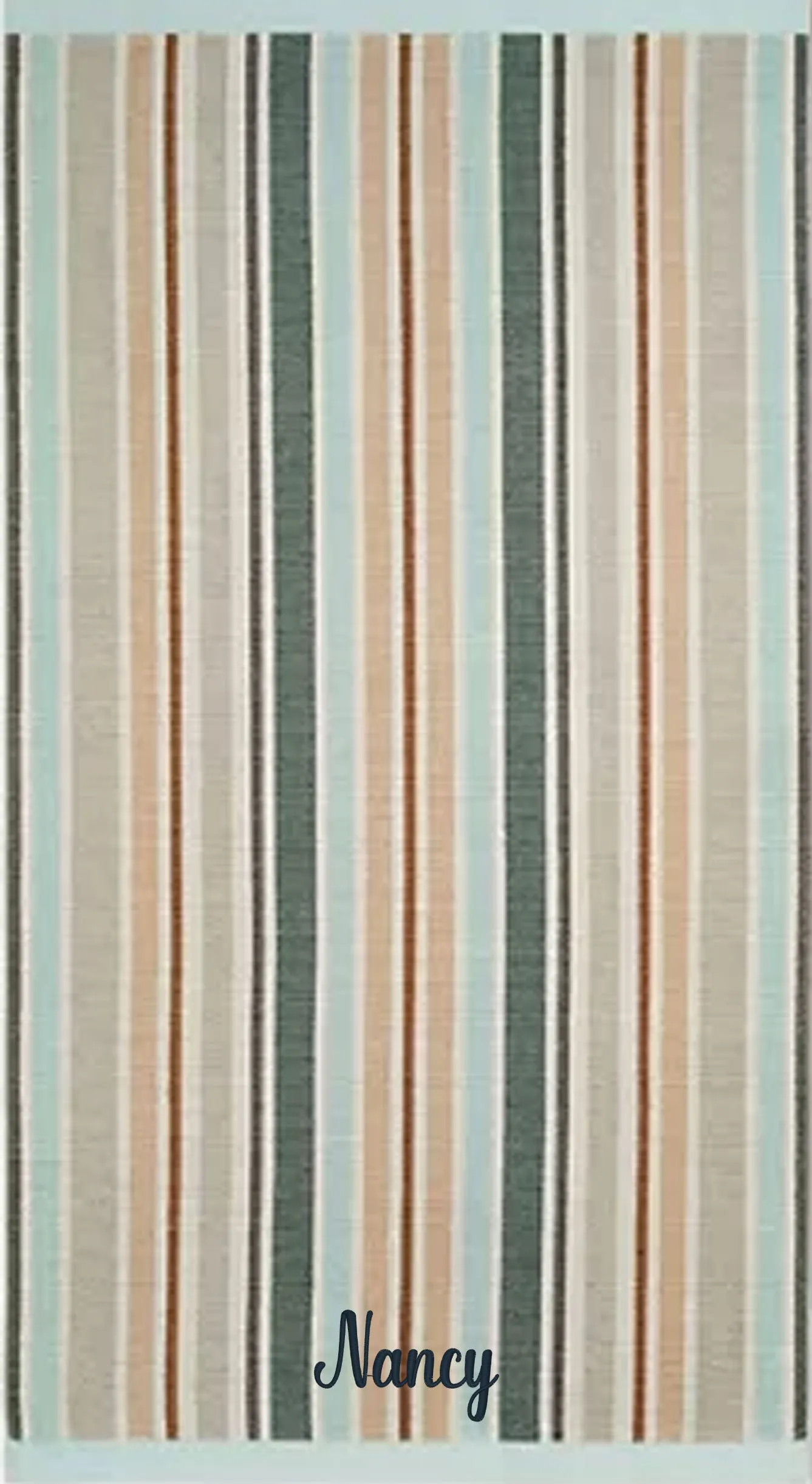 Oversized 40 x 72 in. Cotton Sunwashed Stripes Beach Towels