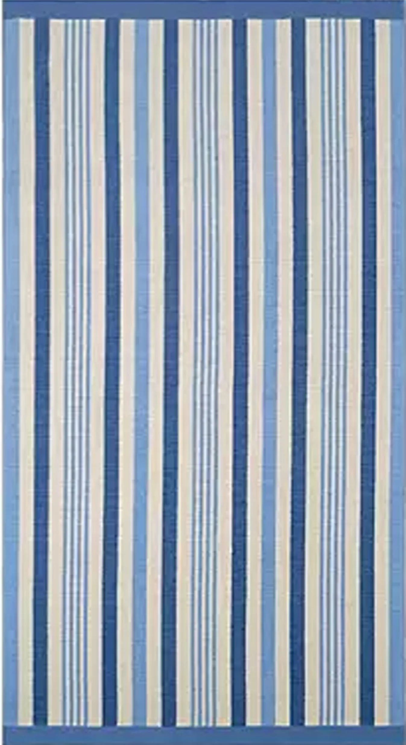 Oversized 40 x 72 in. Cotton Sunwashed Stripes Beach Towels