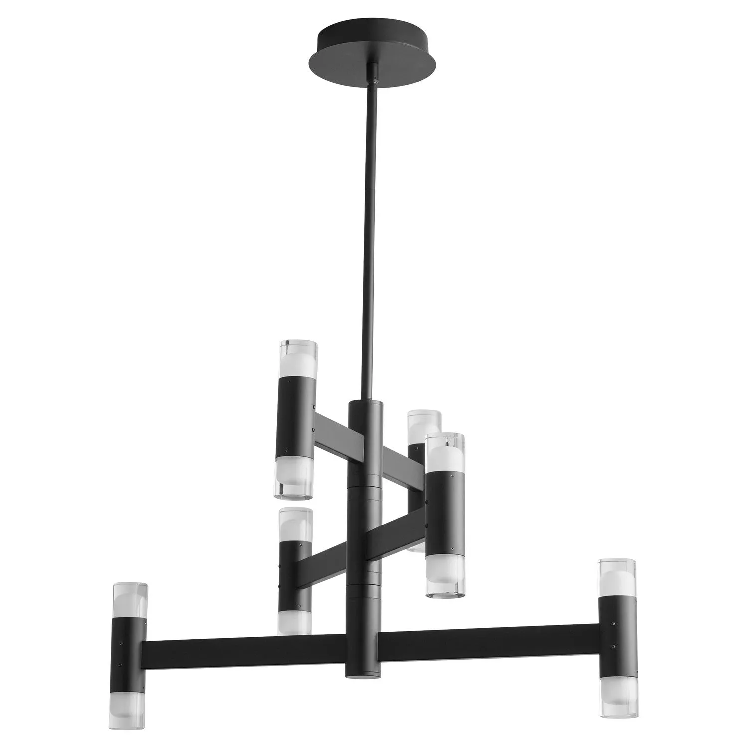 Oxygen Alarum 3-6097-15 12 Light Chandelier Light Modern - Black