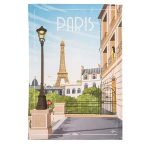 Paris 100% Cotton Printed Dish Towel by Coucke