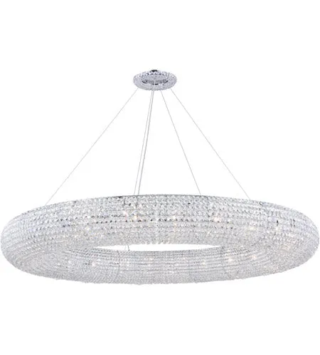 PARIS 24 LIGHT CHANDELIER 59", CHROME