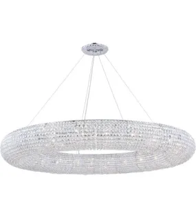 PARIS 24 LIGHT CHANDELIER 59", CHROME