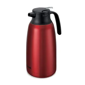 Peacock 2.0L Stainless Steel Vacuum Carafe - Red