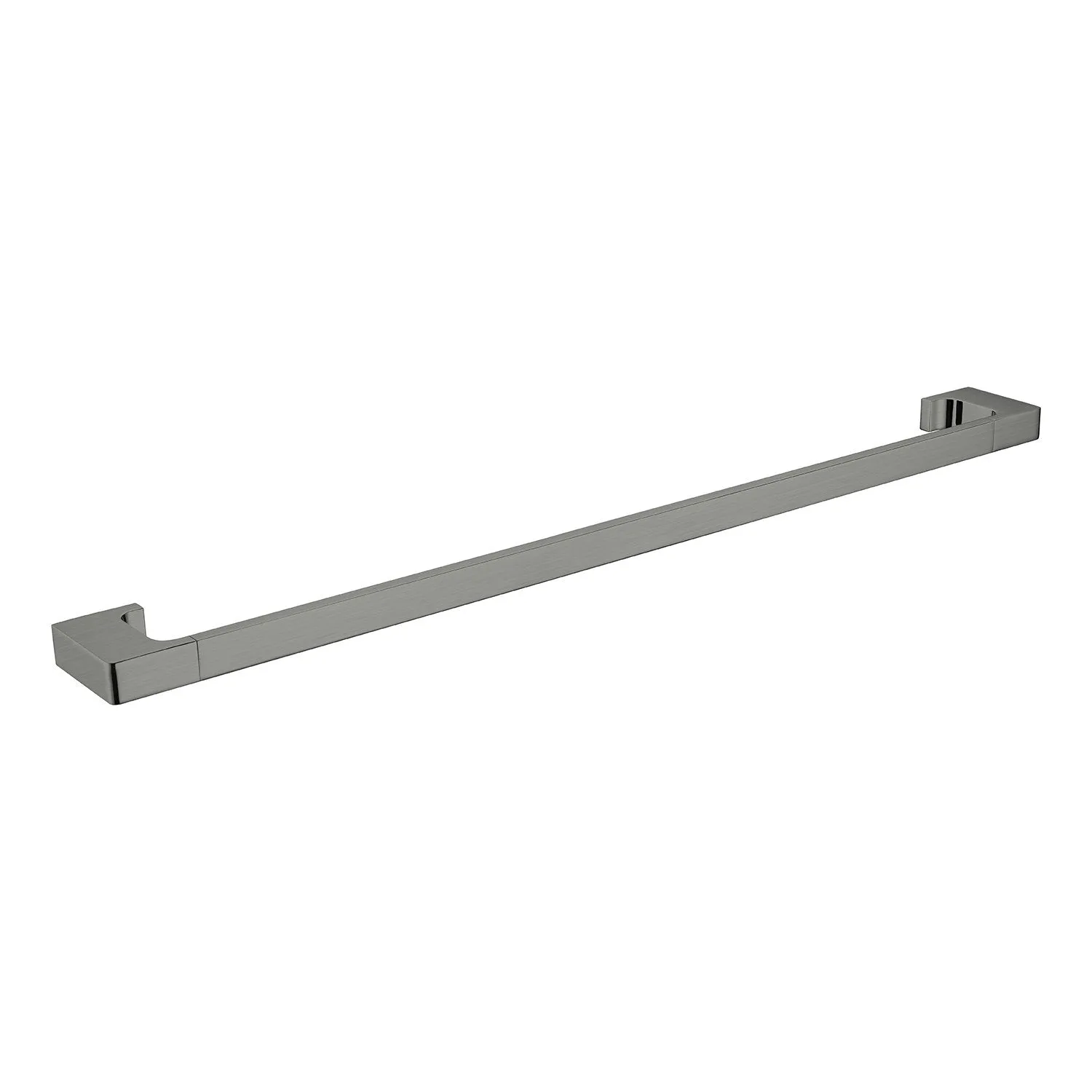 PEARL Single Towel Rail 800mm GUN METAL 8030-GM