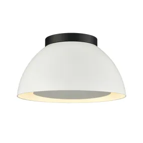 Pelham 2-Light Flush Mount in Matte Black