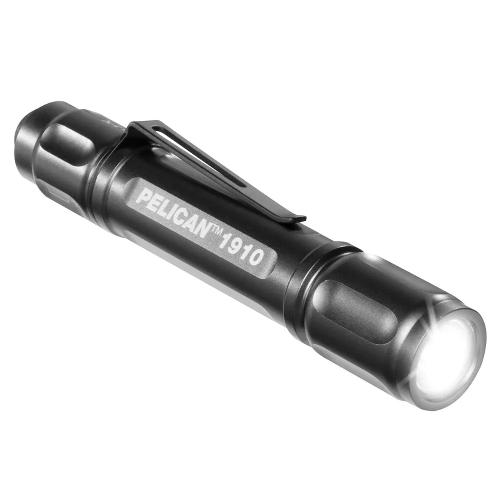 Pelican 1910 Flashlight, Compact LED Pocket Light, Black