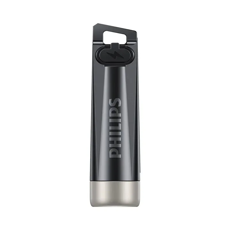 PHILIPS NEW EDC Flashlight LED Rechargeable Mini EDC Keychain Flashlights Camping Lamp For Hiking Self Defense