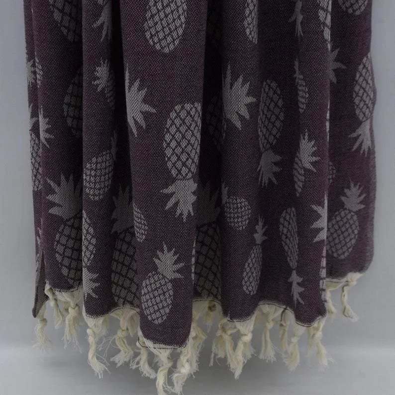 Pineapple Brown 100% Cotton Towel