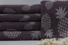 Pineapple Brown 100% Cotton Towel