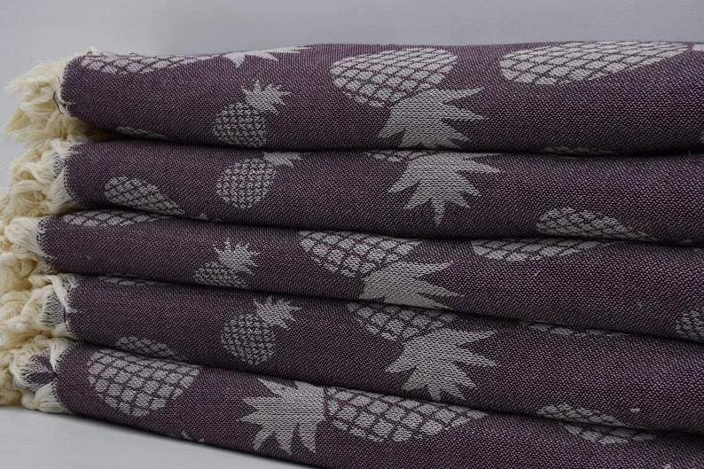 Pineapple Brown 100% Cotton Towel