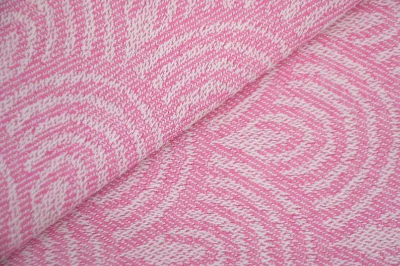 Pink Waves 100% Cotton Towel