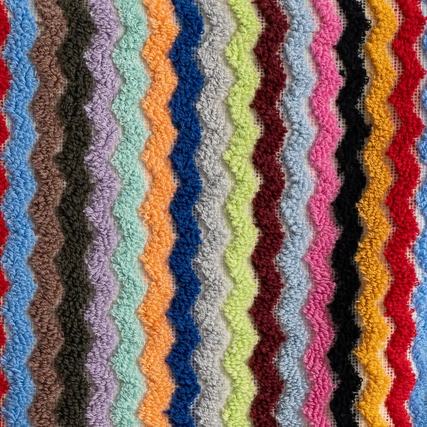 Pompom ZigZag Turkish Hand Towel