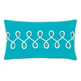 Poolside Belly Flop Outdoor Lumbar Pillow Cover 13x22