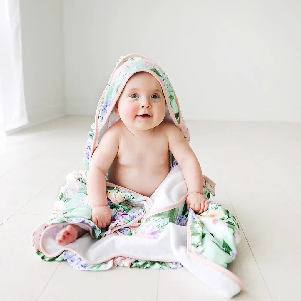 Posh Peanut Erin Ruffled Hooded Towel