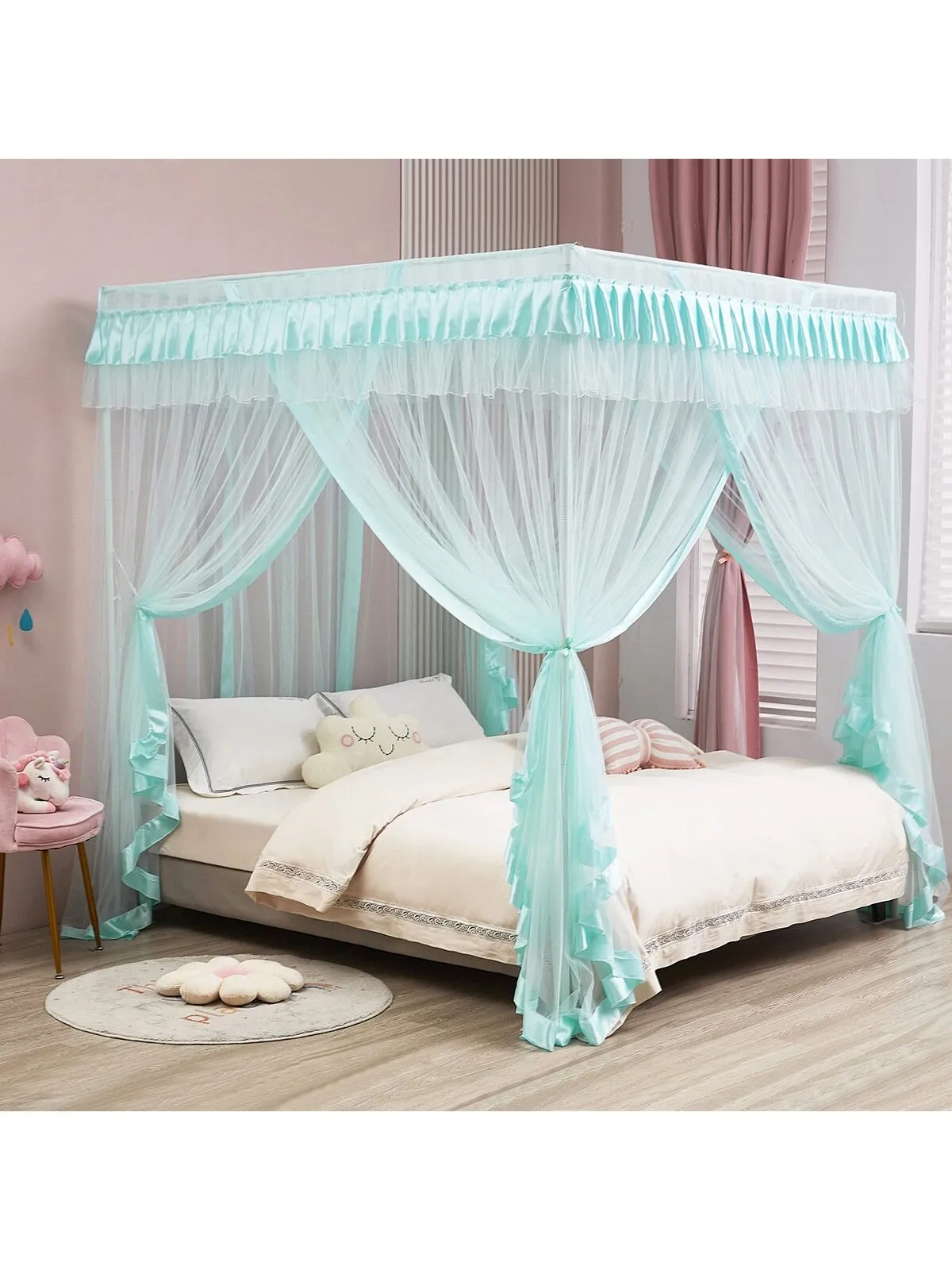 Princess Bed Canopy for Girls Canopy Bed Curtains Canopy