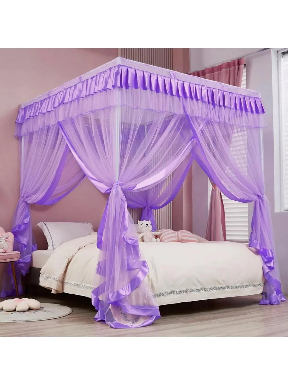 Princess Bed Canopy for Girls Canopy Bed Curtains Canopy