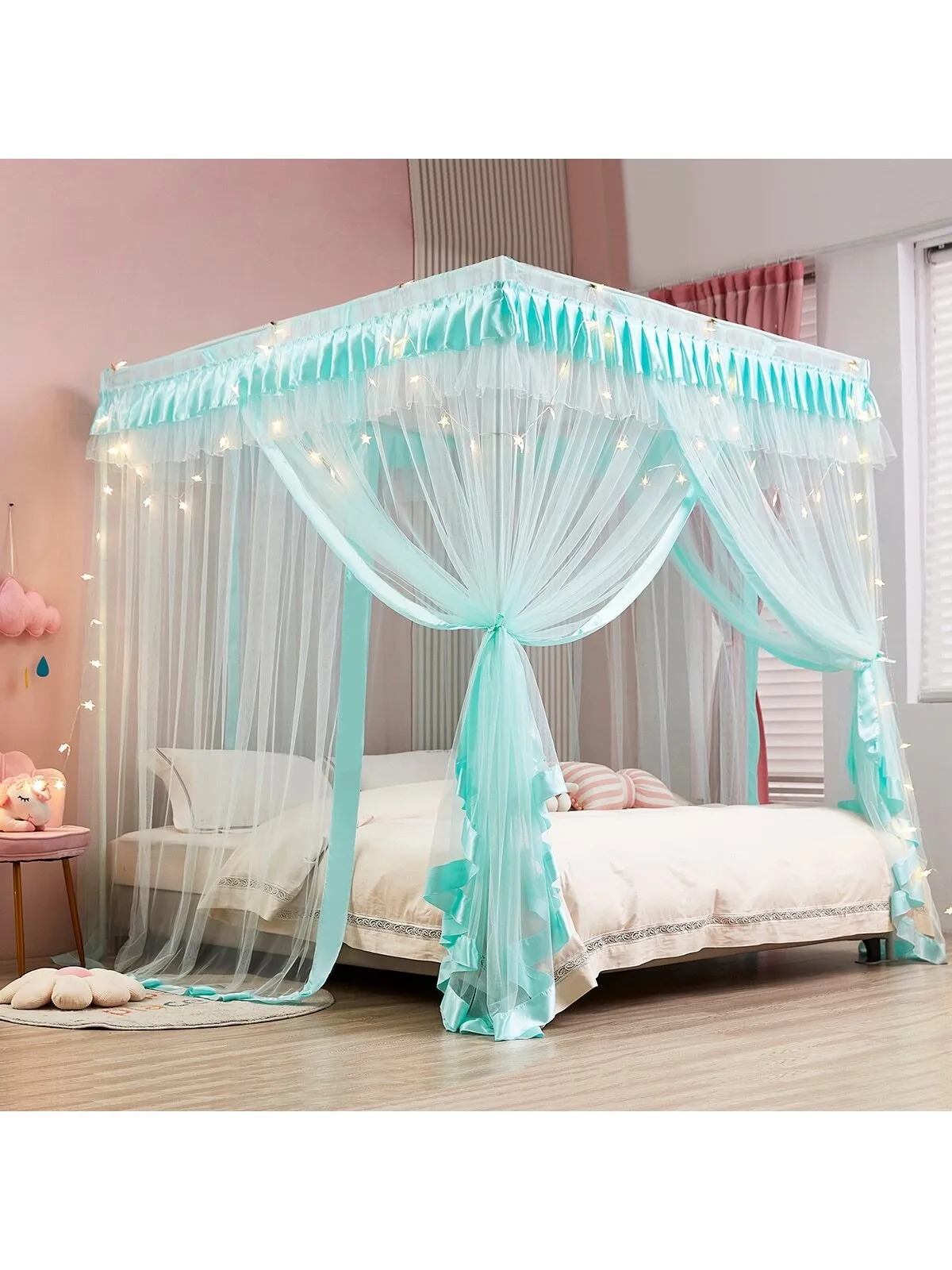 Princess Bed Canopy for Girls Canopy Bed Curtains Canopy