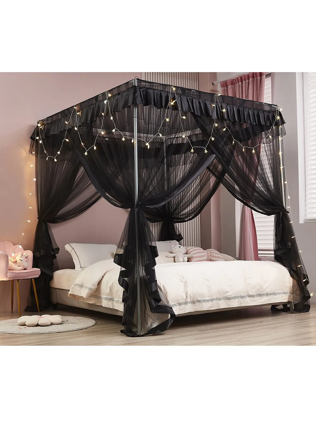 Princess Bed Canopy for Girls Canopy Bed Curtains Canopy