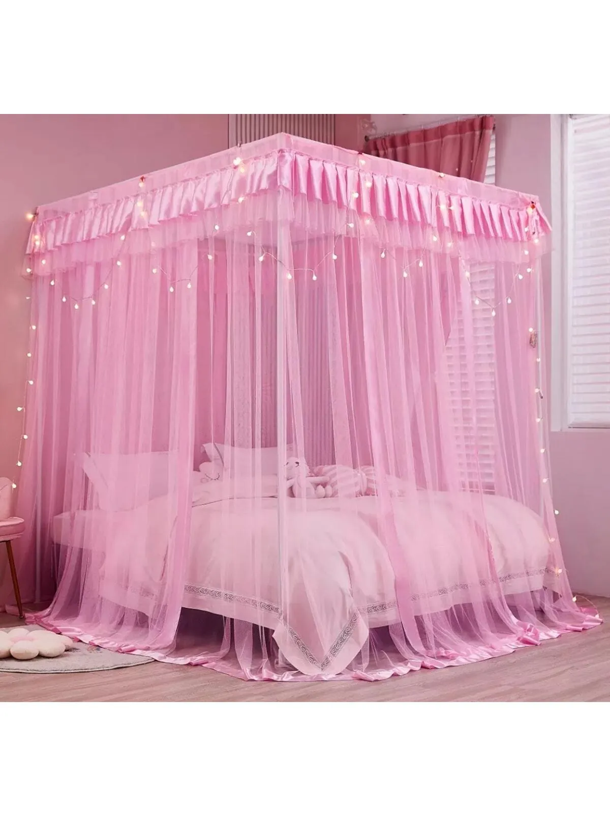 Princess Bed Canopy for Girls Canopy Bed Curtains Canopy