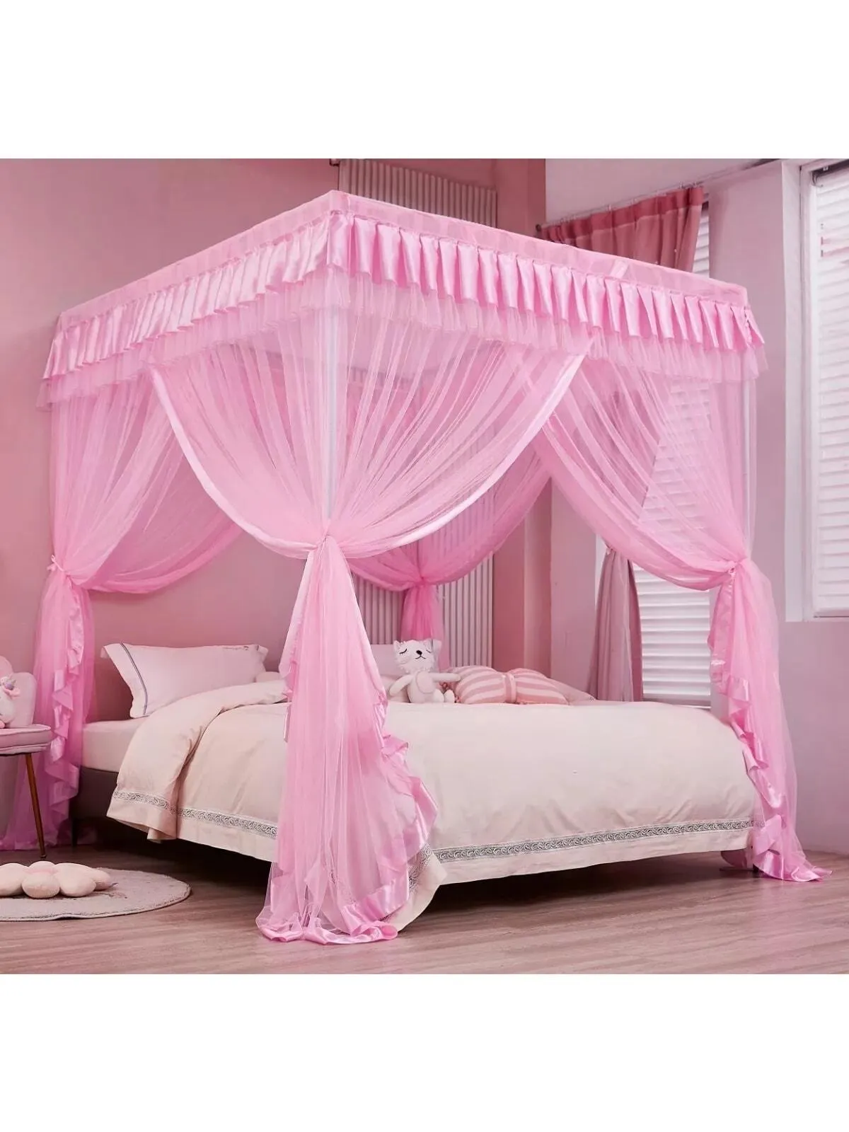 Princess Bed Canopy for Girls Canopy Bed Curtains Canopy