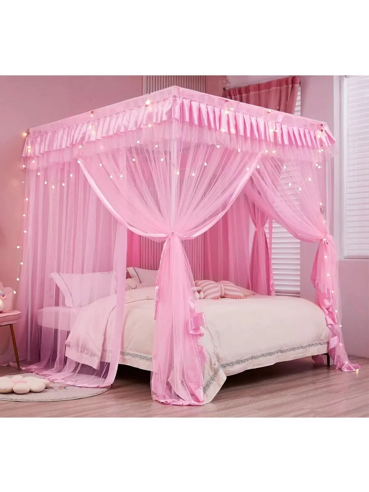 Princess Bed Canopy for Girls Canopy Bed Curtains Canopy