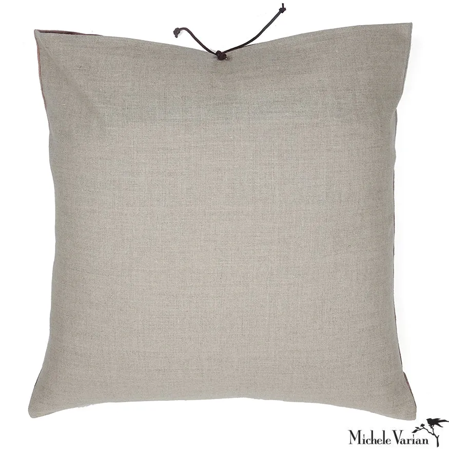 Printed Velvet Pillow Miro Mudd 18x18