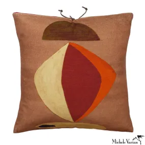 Printed Velvet Pillow Miro Mudd 18x18