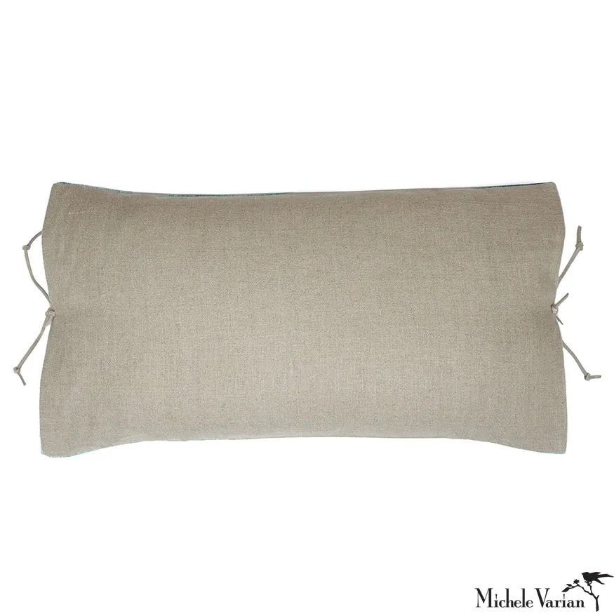 Printed Velvet Pillow Smudge Putty 12x22