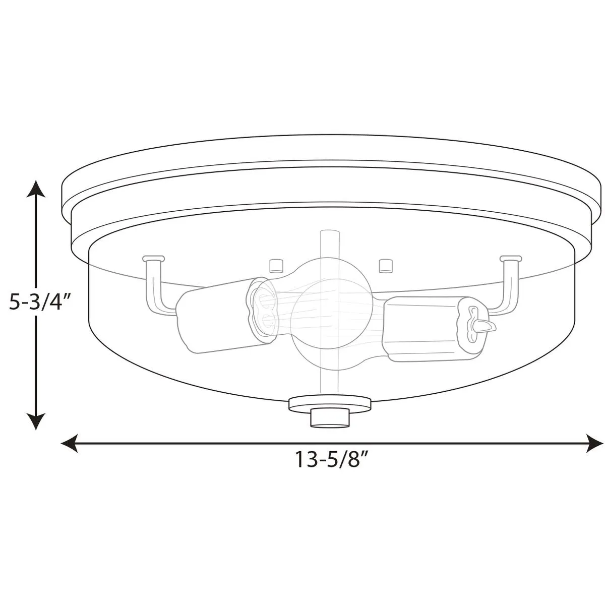 Progress P350121 Blakely 2-lt Flush Mount