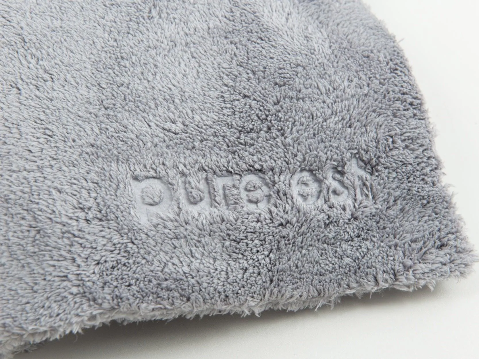 PURE:EST | No-Edge Microfiber Towel 16"x16" Grey