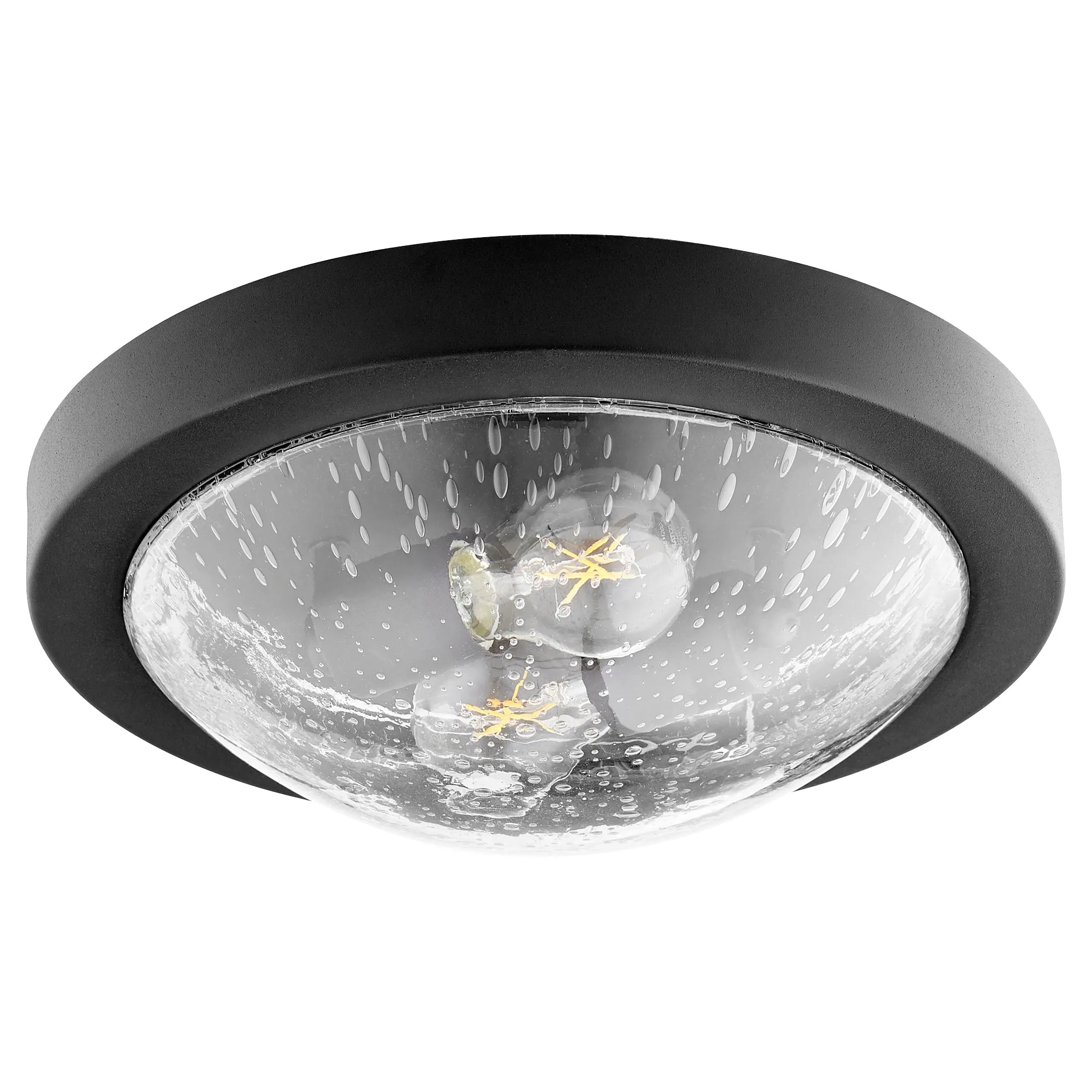 Quorum 3502-13-69 Ceiling Mount - Textured Black W/ Clear/seeded