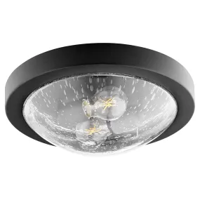 Quorum 3502-13-69 Ceiling Mount - Textured Black W/ Clear/seeded