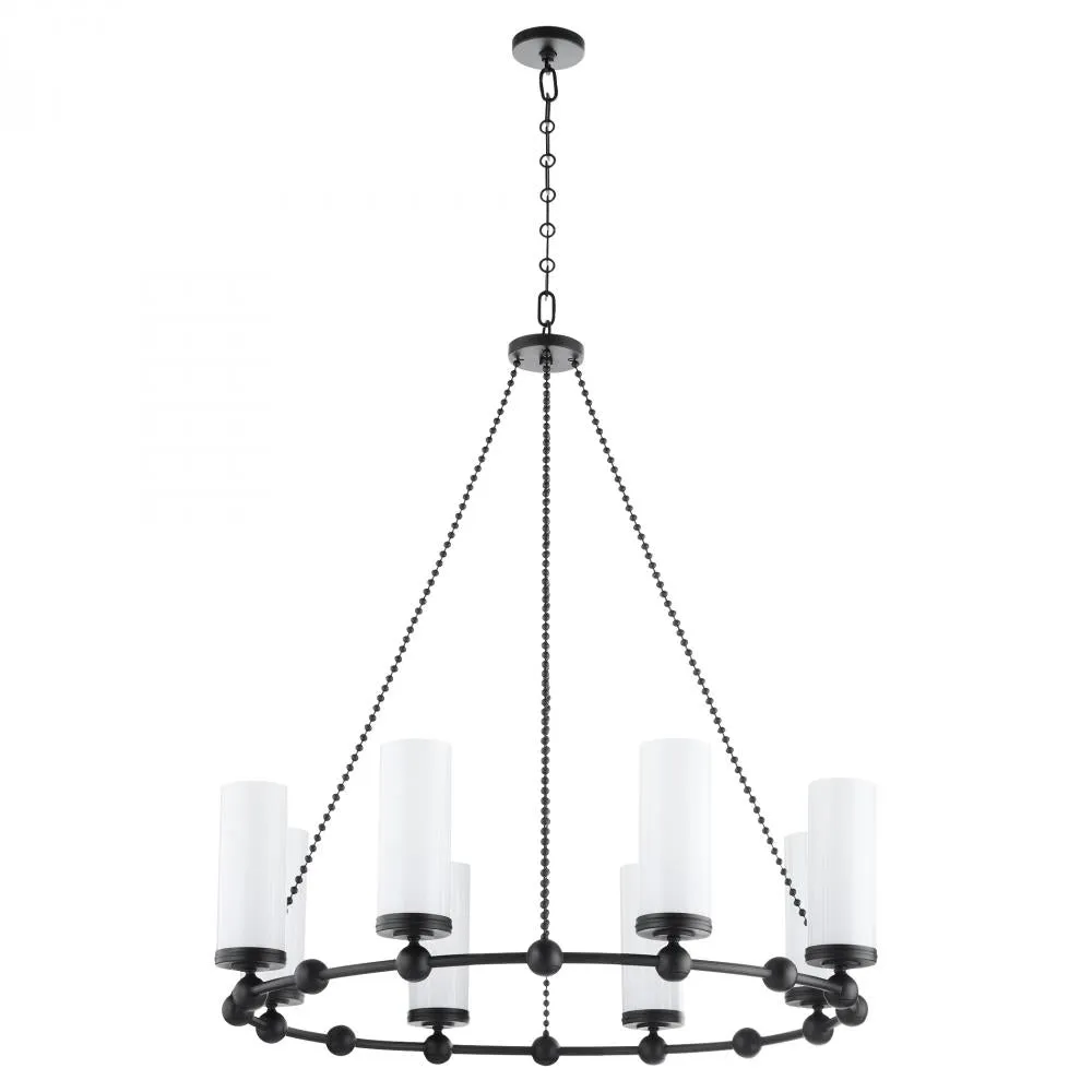 Quorum International GOODWIN 667-8-59 Chandelier - Matte Black