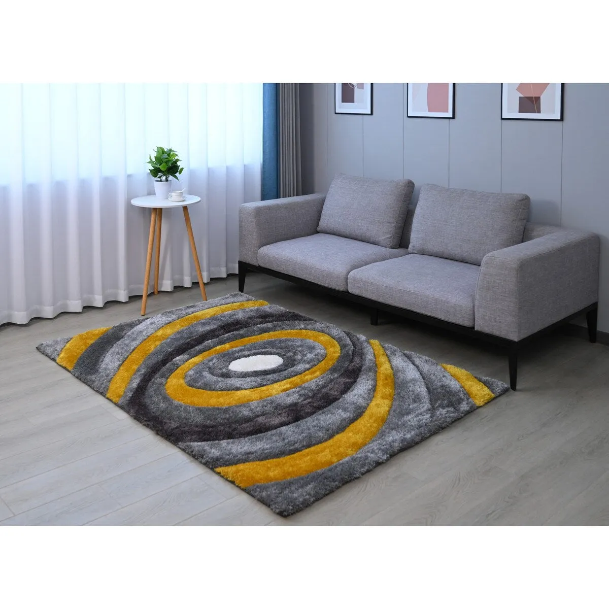 "3D Shaggy" Hand Tufted Area Rug