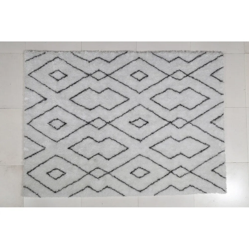 "Aria Collection" Soft Pile Shag Area Rug (5-ft x 7-ft)