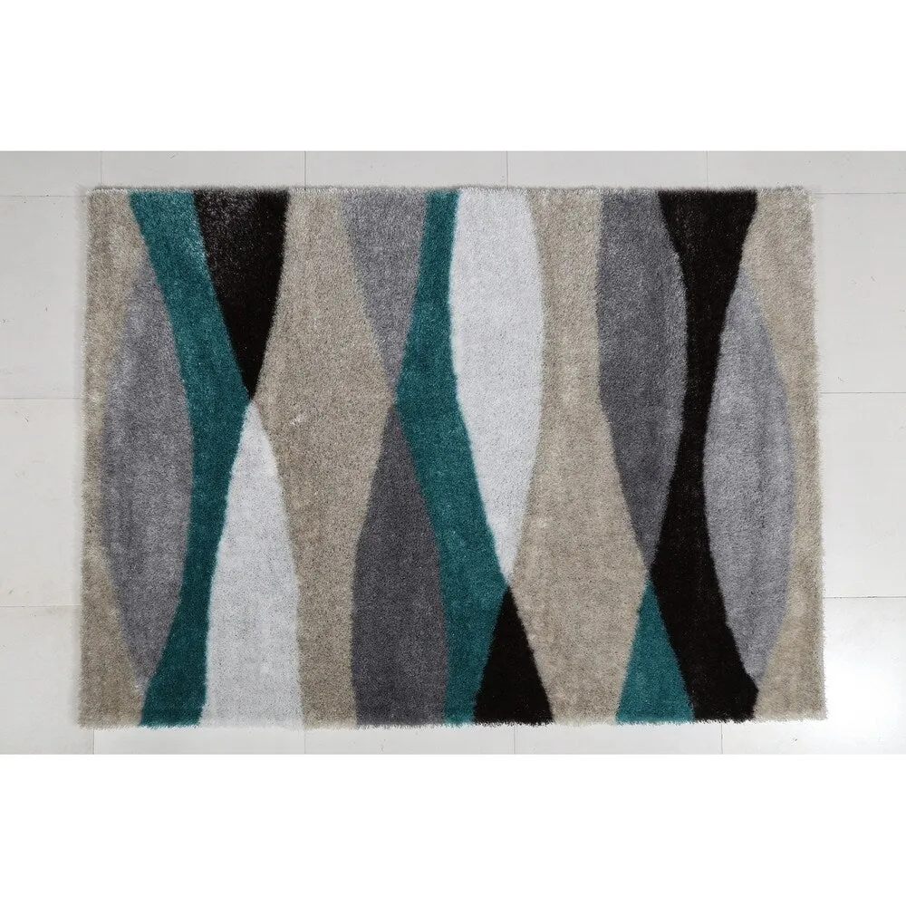 "Aria Collection" Soft Pile Shag Area Rug (5-ft x 7-ft)