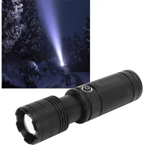 Raguso Outdoor Flashlight, 5 Lighting Modes LED Flashlight Type C Charging 3600 mAh Aluminum Alloy for Travel