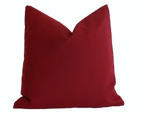 Red Sunbrella Outdoor Pillow cover / Sunbrella Solids